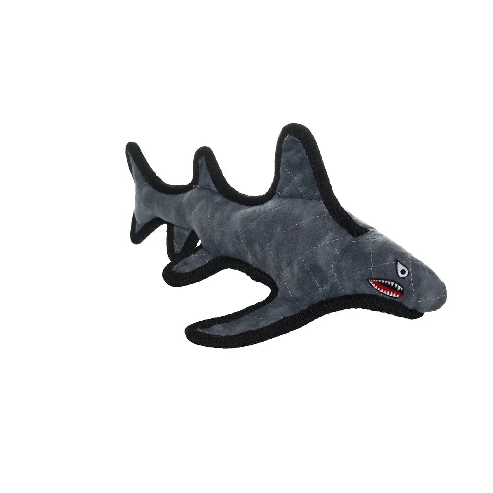 Durable Shark Plush Dog Toy with Squeaker Floatable Machine Washable Interactive Play Safe Design Dogs