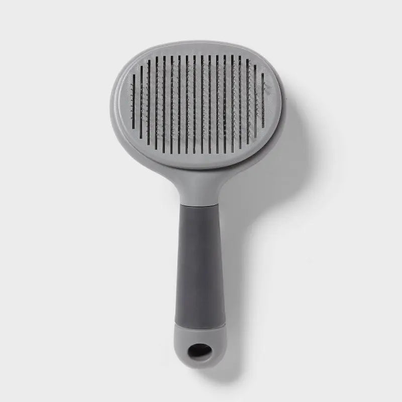 Self Clean Slicker Dog Brush Grooming Tool Removes Mats Undercoat Excess Hair Comfort Tip Bristles Ergonomic Handle Non Slip