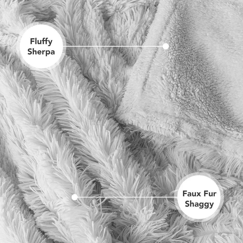 Waterproof Dog Blanket for Small Medium Dogs, Calming Fleece Cat Blanket, Couch Protector Washable Sherpa Faux Fur Pet Throw fo