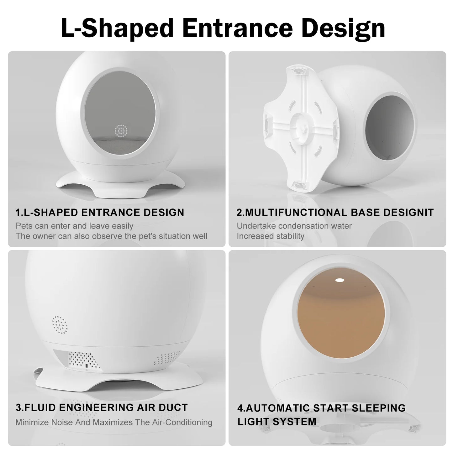 Modern Round Pet Bed for Cats or Small Dogs, Mini Medium Sized Dog Cat Bed Self Warming Autumn Winter Indoor Snooze Sleeping