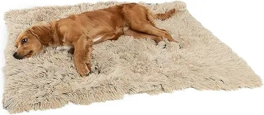 Calming Shag Dog Blanket – Ultra Soft Faux Fur Pet Throw, Anxiety-Relief, Lightweight Warm Bed Cover for Dogs and Cats, Machine