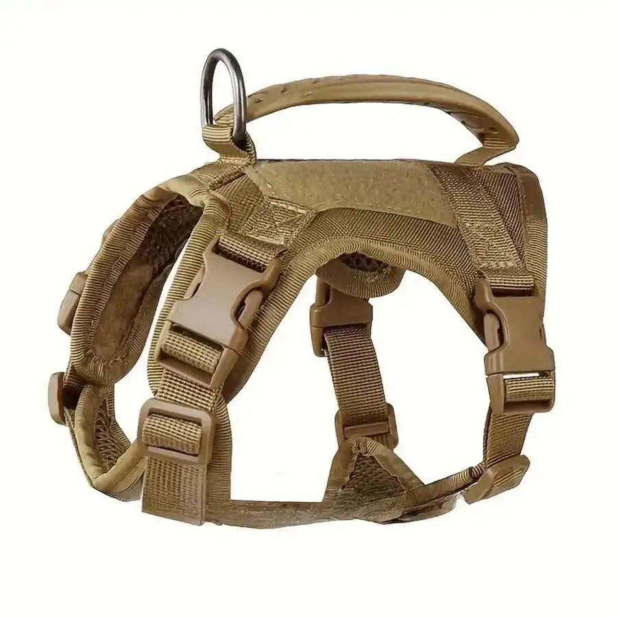 Outdoor Tactical Cat Harness For Walking Escape Proof Adjustable Waterproof Pet Harness Soft Mesh Vest For Large Cat Small Dog