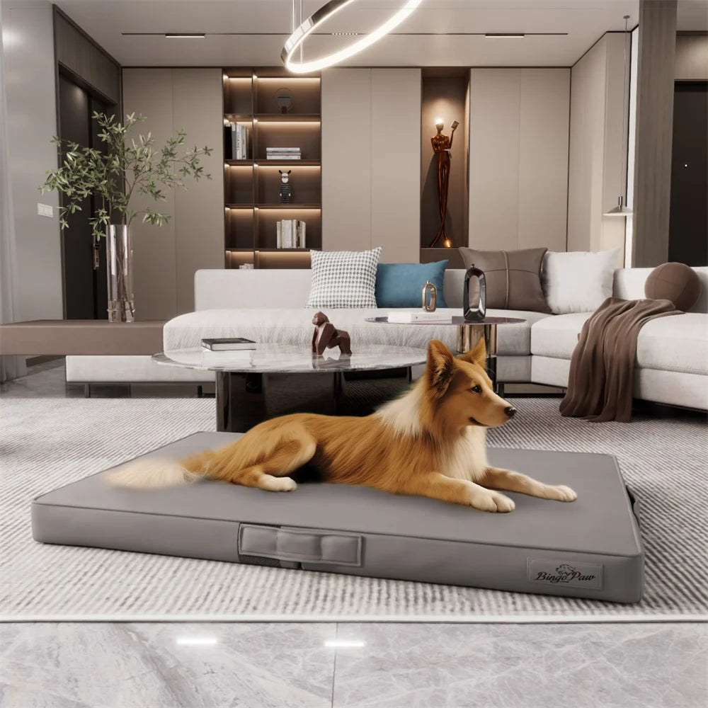 Waterproof Large Orthopaedic Dog Bed 3D Pet Mat Nest Cuddling Cushion Sleeping Mattress for Medium Small Medium Large Dogs