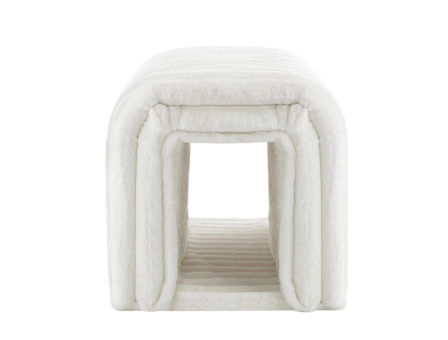 Stylish Corduroy Ottoman Storage Bench for Pets - Cat Nest for Living Room, Entryway & Bedroom