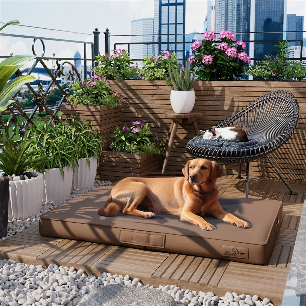 Waterproof Large Orthopaedic Dog Bed 3D Pet Mat Nest Cuddling Cushion Sleeping Mattress for Medium Small Medium Large Dogs