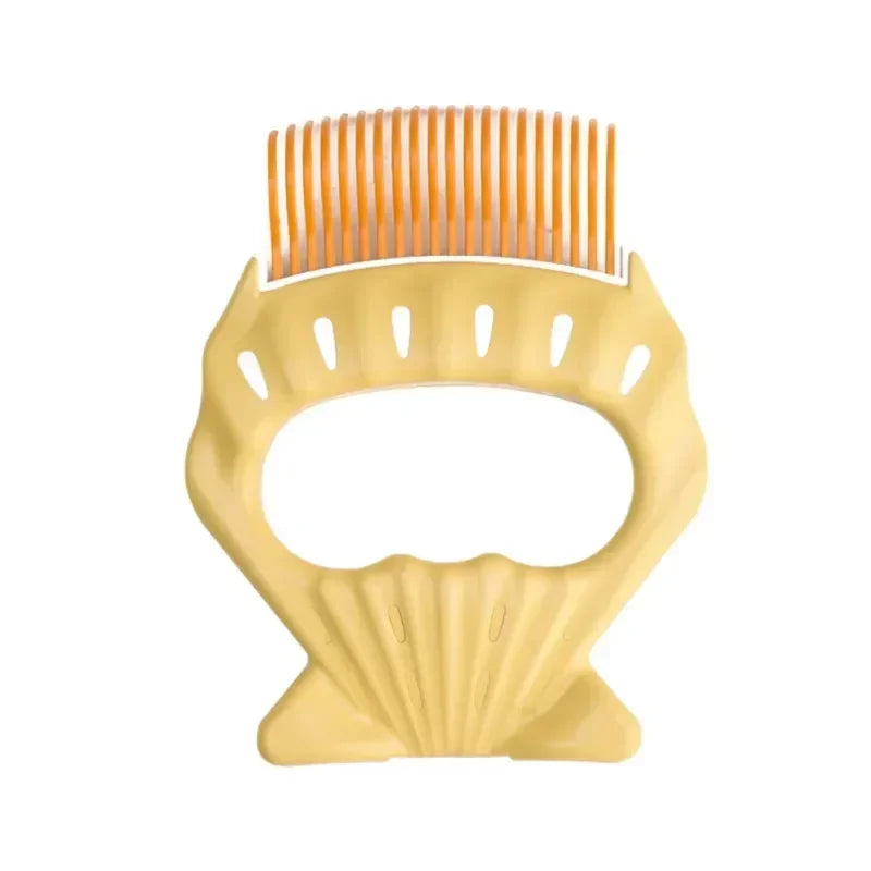 1Pc Pet Cat Comb Massage Brush Shell Shaped Handle Pet Grooming Massage Tool To Remove Loose Hairs For Cats Cleaning Supplies