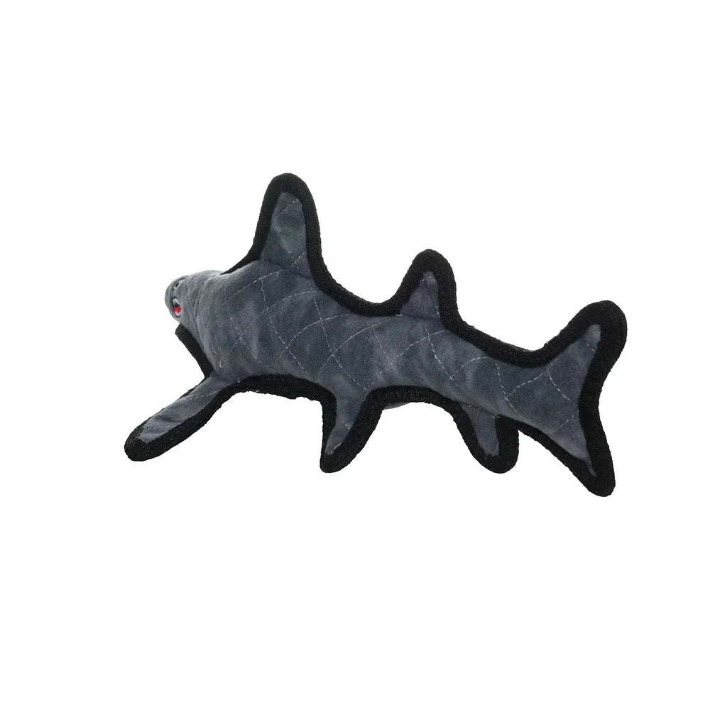 Durable Shark Plush Dog Toy with Squeaker Floatable Machine Washable Interactive Play Safe Design Dogs