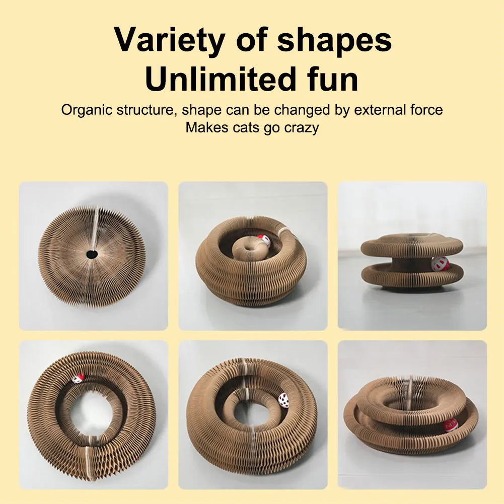 Magic Organ Cat Scratching Board Cat Interactive Toys Grinding Claw Sleeping Bed Cat Grinding Claw Scratching Board Pet Supplies