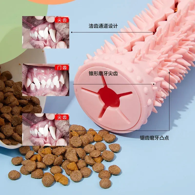 New Pet Dog Toy Ball Suction Cup Leakage Snack Ball Bite Resistance Training Rubber Toy Pet Molar Cleaning Toy