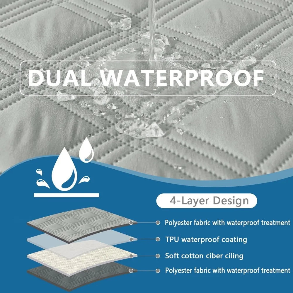 Waterproof Dog Blanket, Reversible Pet Bed Blanket, Soft Sofa Couch Cover for Dogs Washable, Waterproof Pet Couch Covers for So